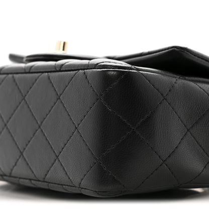 Chanel Lambskin Quilted Mini Rectangular Flap Black 10 of 11