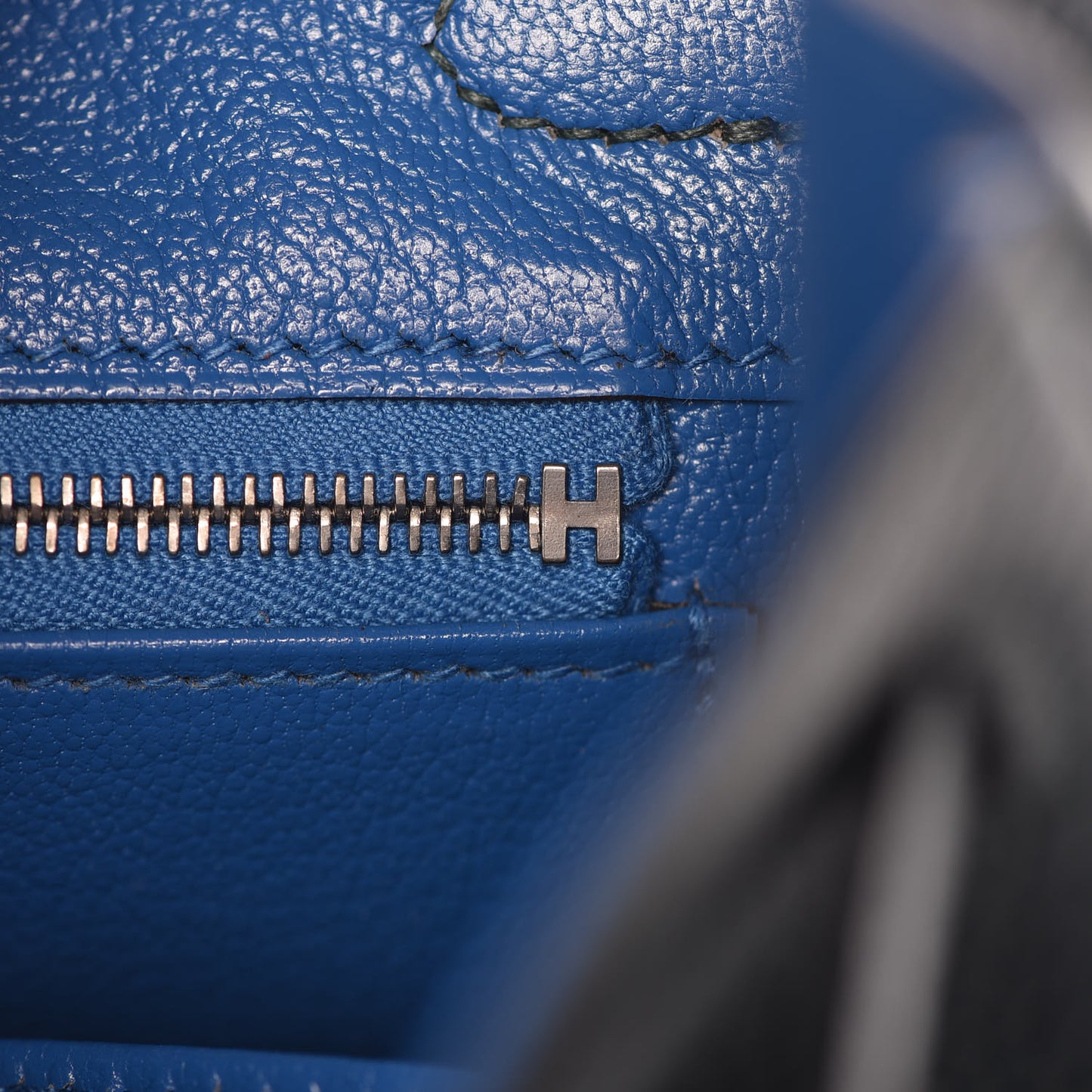 Togo Swift Officier Birkin 25 Vert Cypress Bleu Zellige
