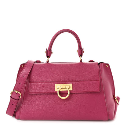 Salvatore Ferragamo Calfskin Sofia Shoulder Bag Pink 1 of 10