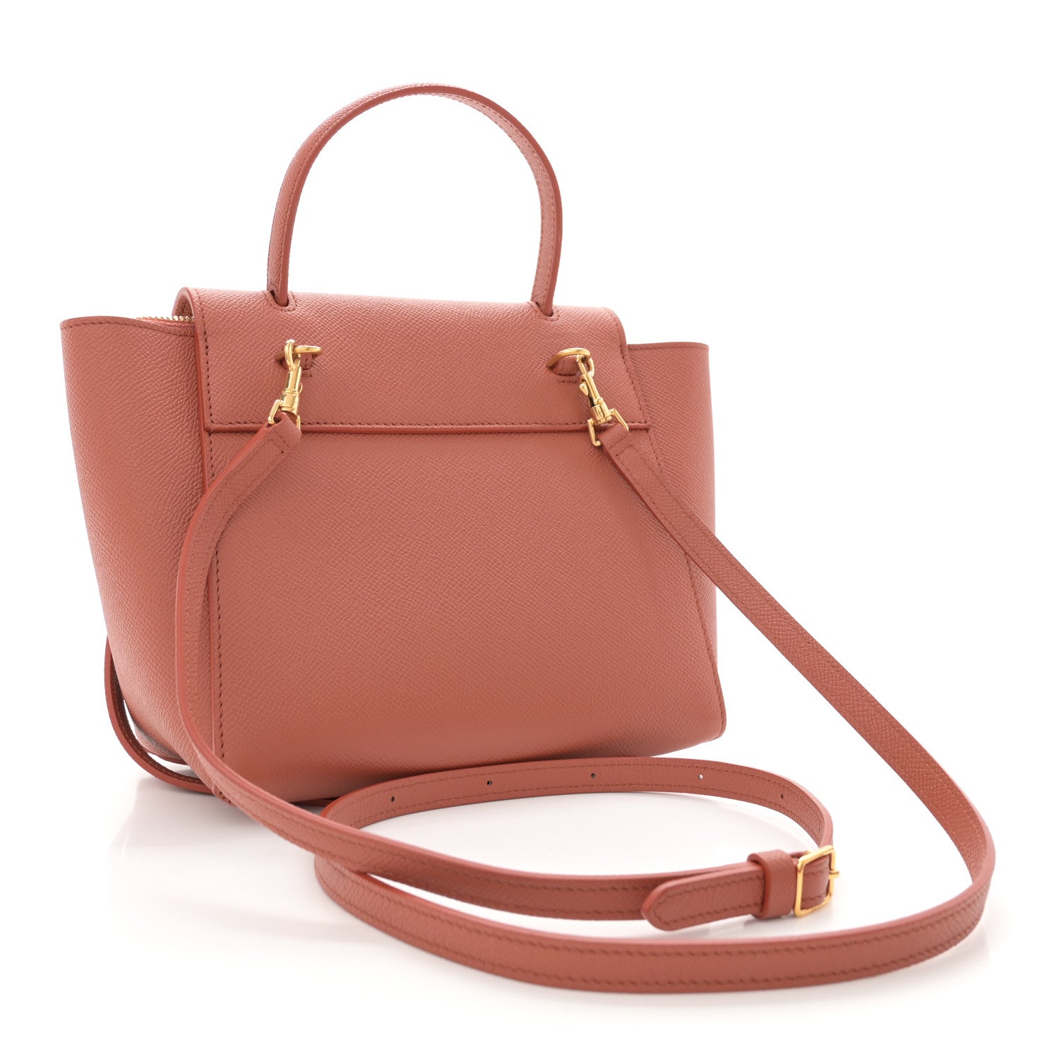 Celine Grained Calfskin Nano Belt Bag Terracotta 3 of 12