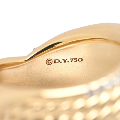 David Yurman 18K Yellow Gold Diamond 13mm Origami Ring 52 6 4 of 4