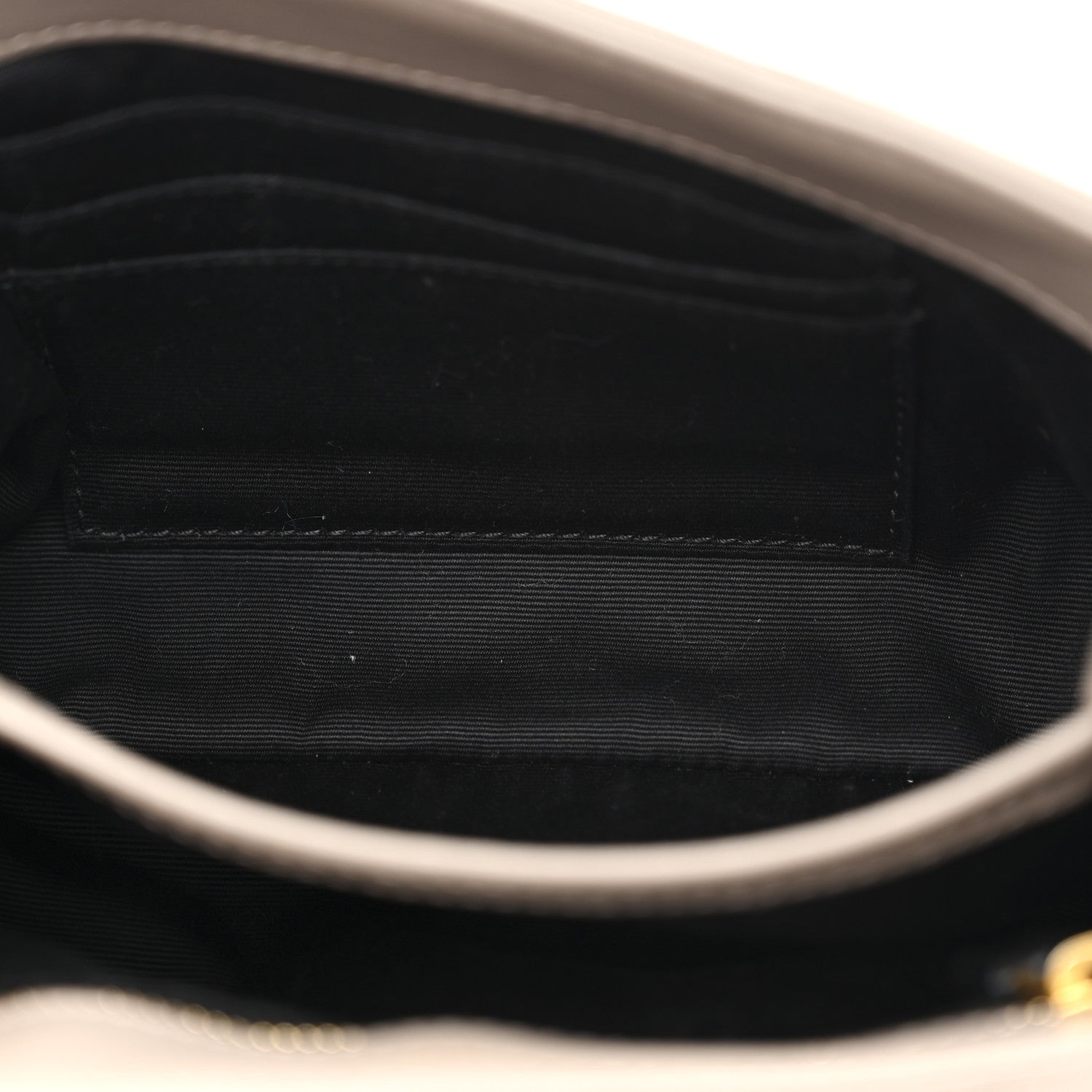 Saint Laurent Calfskin Y Quilted Monogram Toy Loulou Crossbody Bag Greyish Brown 5 of 12