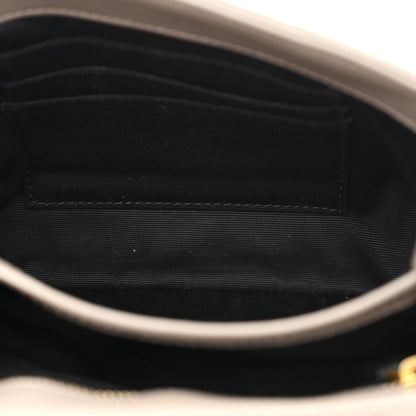 Saint Laurent Calfskin Y Quilted Monogram Toy Loulou Crossbody Bag Greyish Brown 5 of 12
