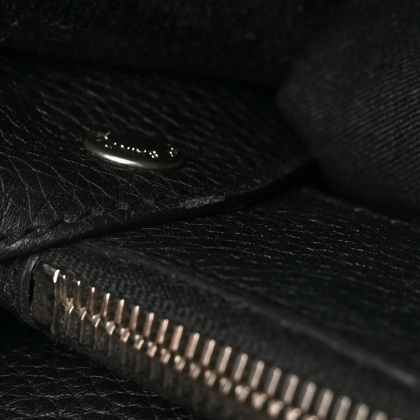 Grained Calfskin Baby Sac De Jour Souple Black