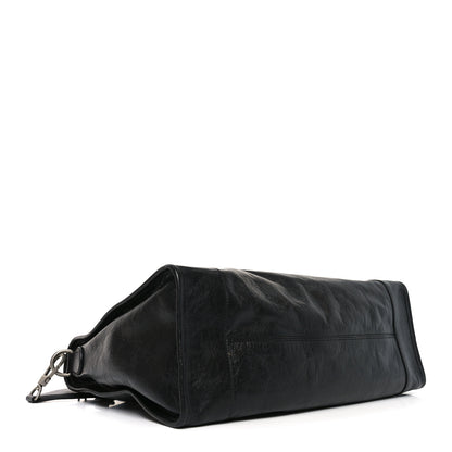 Gucci Fluffy Calfskin Morpheus Weekender Duffle Black 4 of 10
