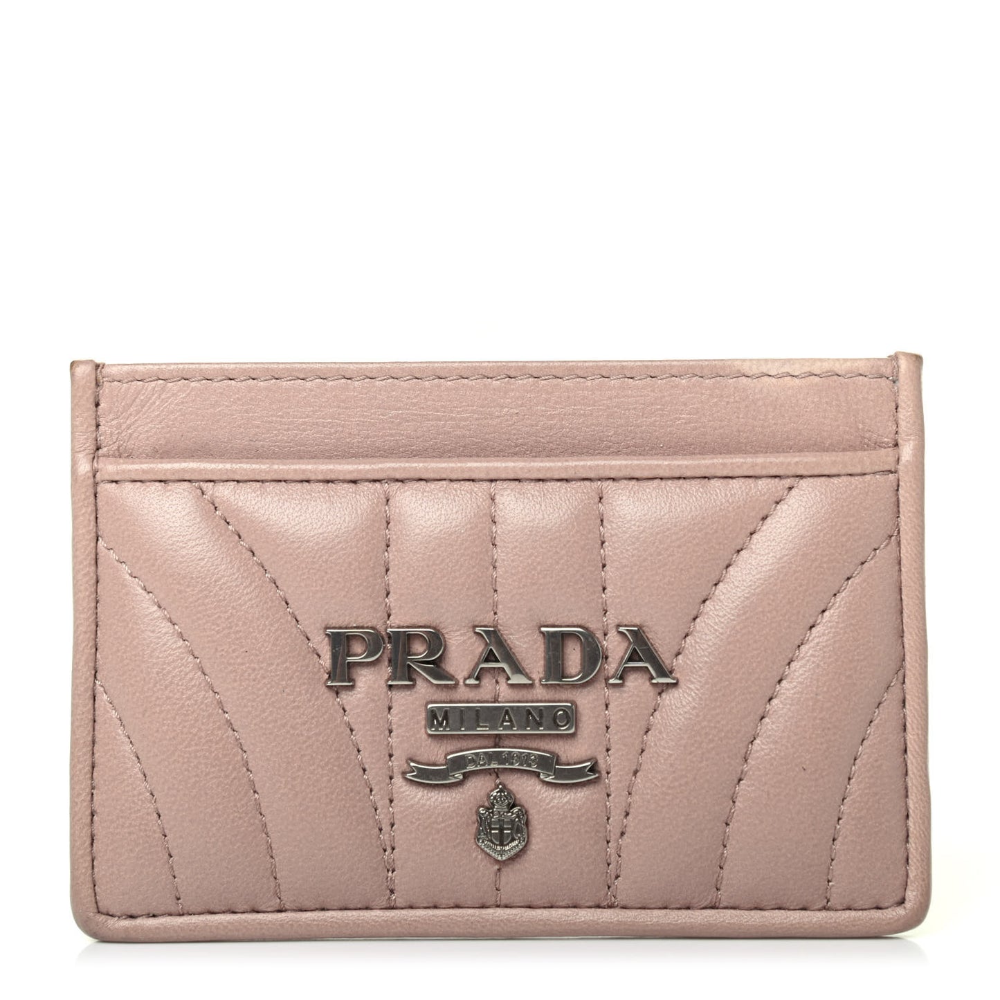 Soft Calfskin Impunture Diagramme Card Holder Cipria