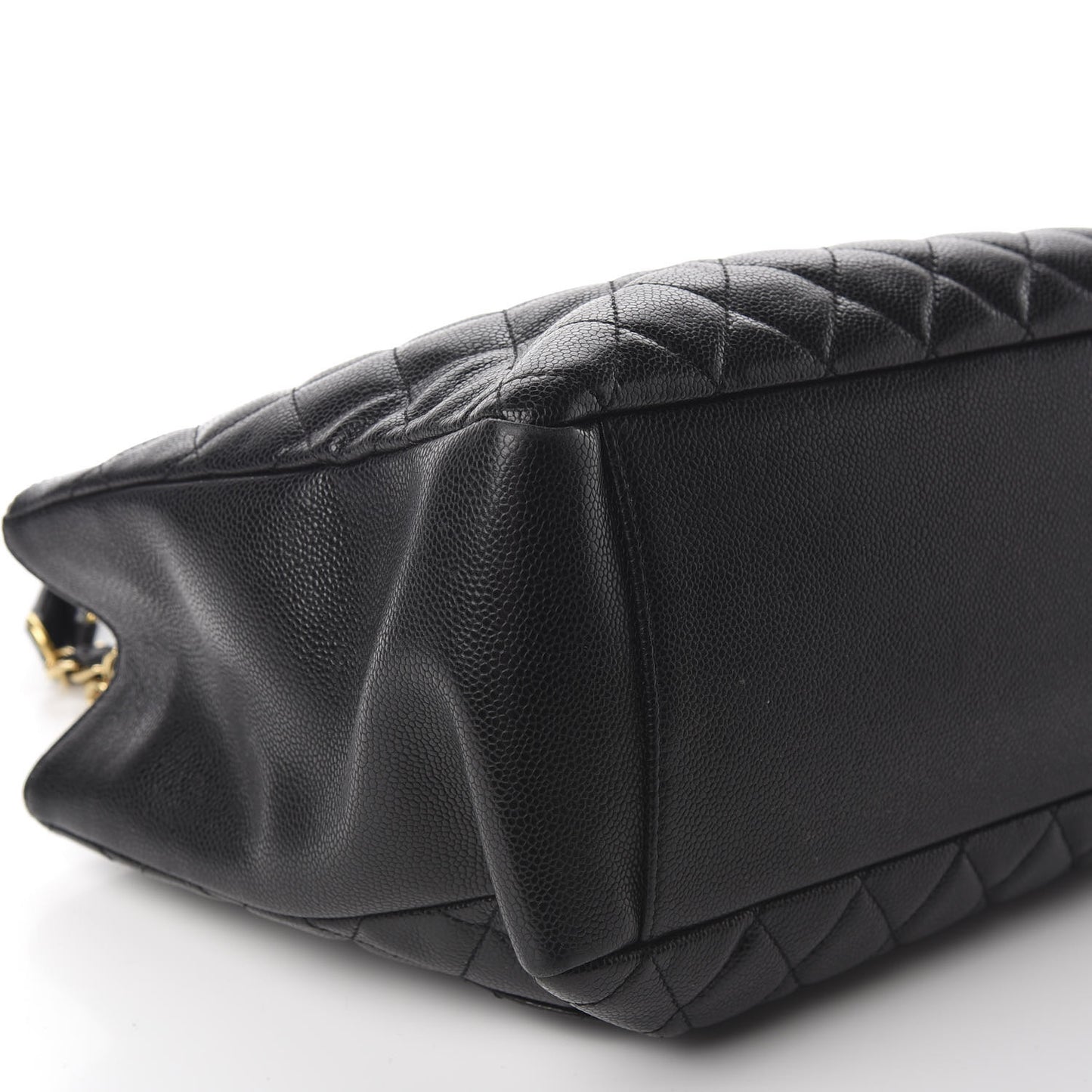 Caviar Quilted Grand Shopping Tote GST Black