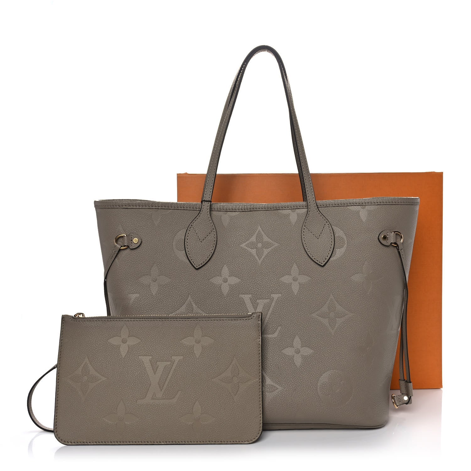 Louis Vuitton Empreinte Monogram Giant Neverfull MM Tourterelle 12 of 12