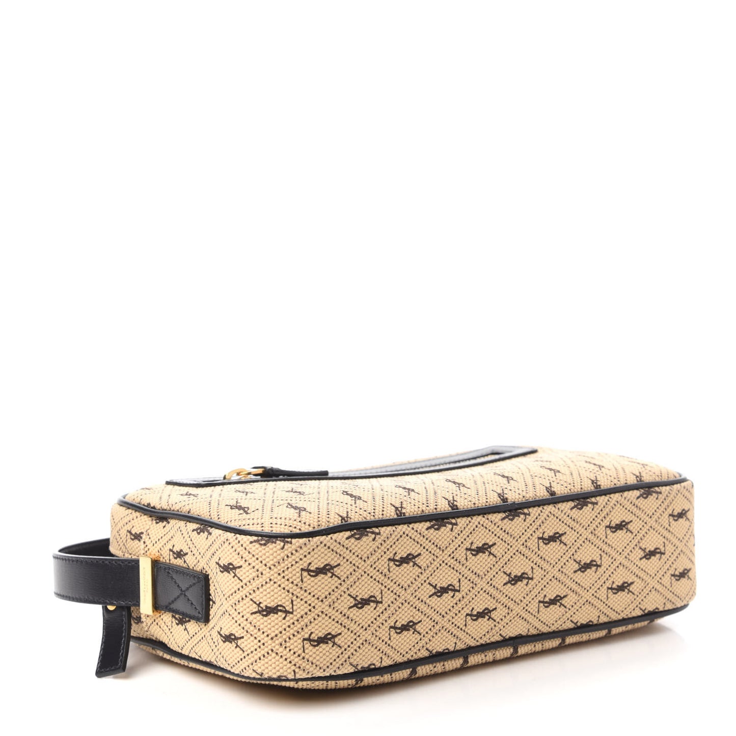 Canvas Monogram All Over Camera Bag Beige