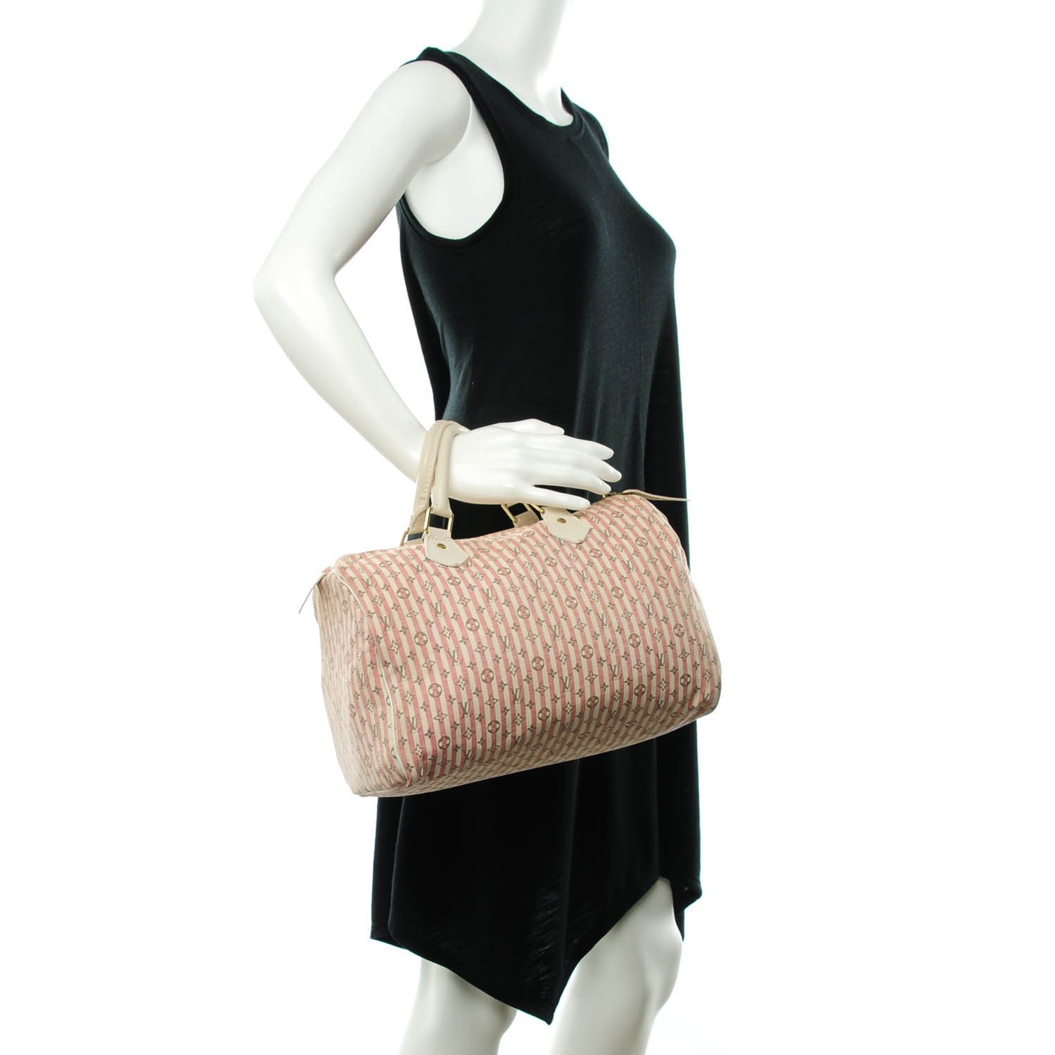 Louis Vuitton Mini Lin Croisette Speedy 30 Rouge 2 of 7