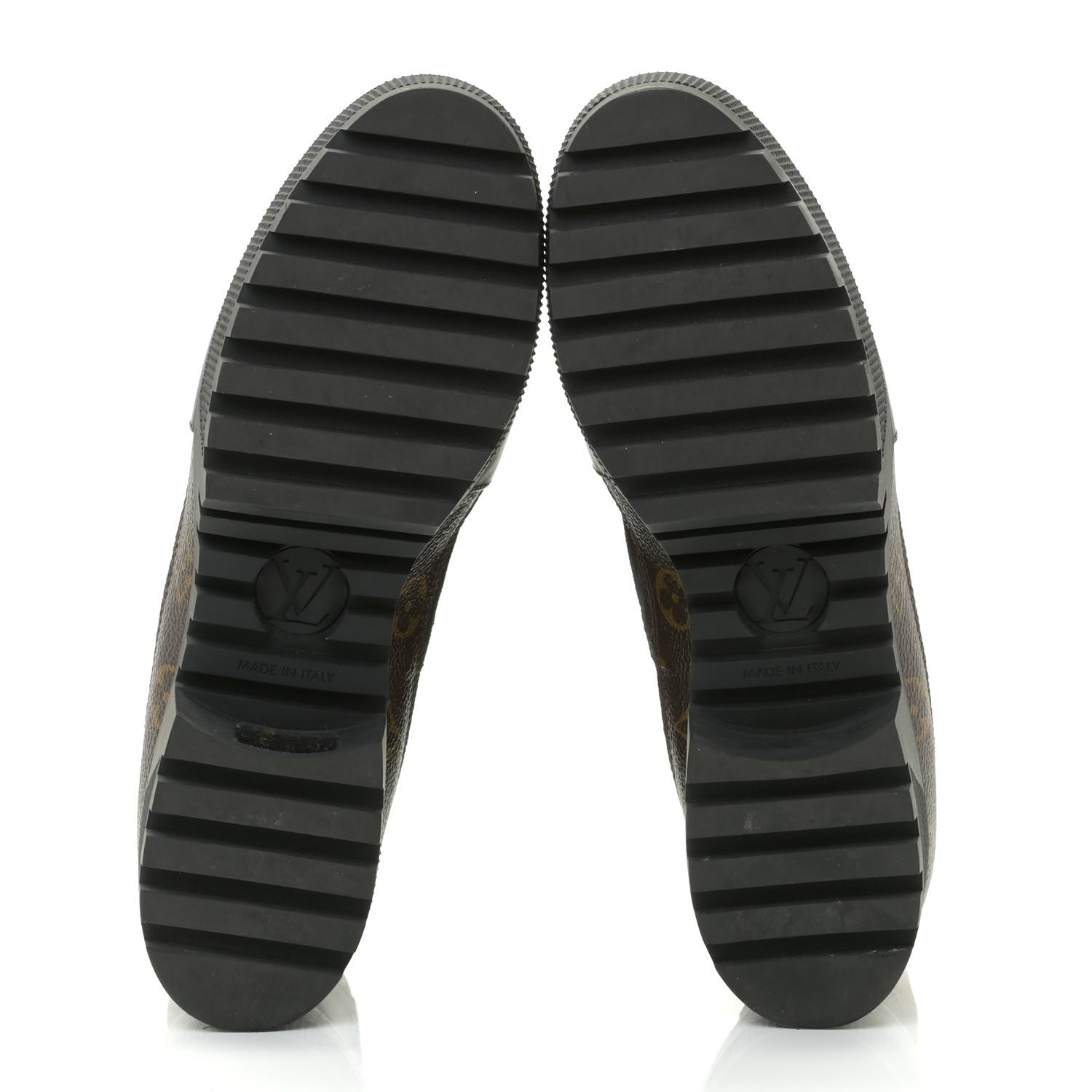 Louis Vuitton Suede Calfskin Monogram Laureate Platform Desert Boots 42 Black 6 of 11