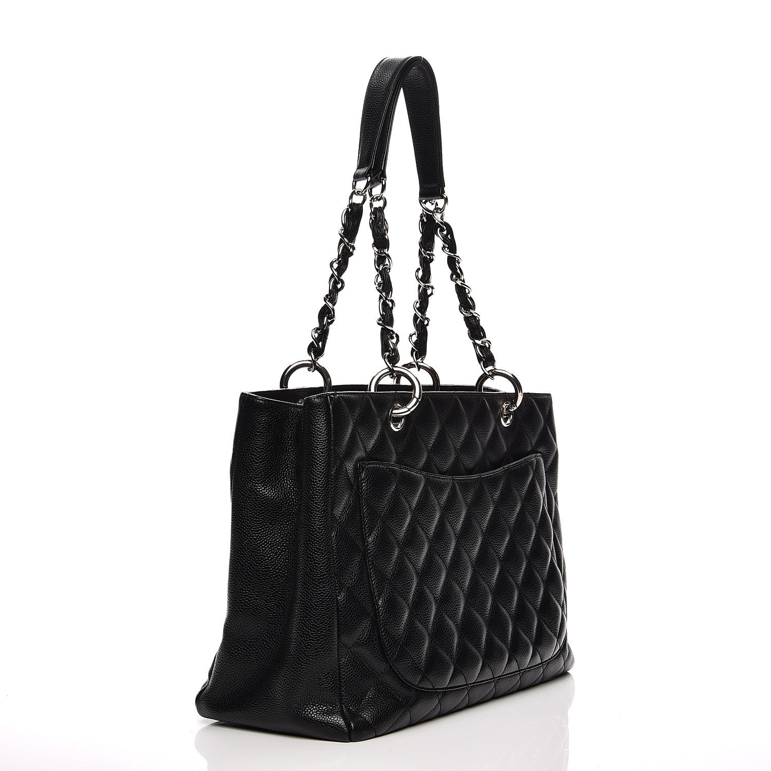 Chanel Caviar Quilted Grand Shopping Tote GST Black 3 of 13