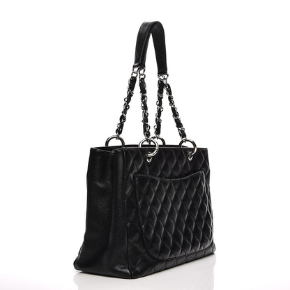 Chanel Caviar Quilted Grand Shopping Tote GST Black 3 of 13