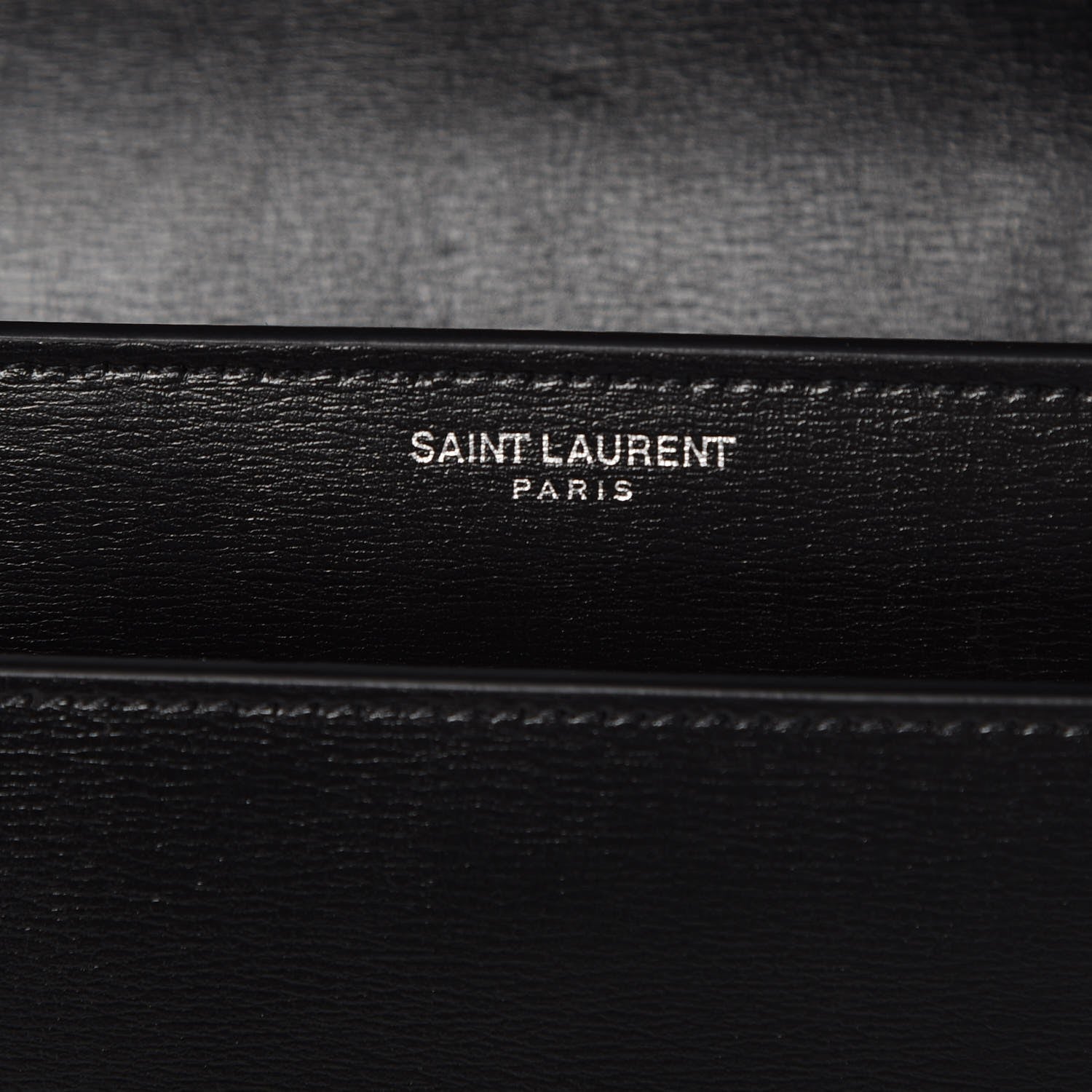 Saint Laurent Calfskin Large Monogram Sunset Black 6 of 8
