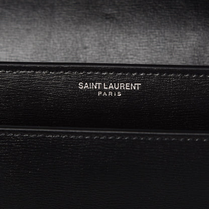 Saint Laurent Calfskin Large Monogram Sunset Black 6 of 8