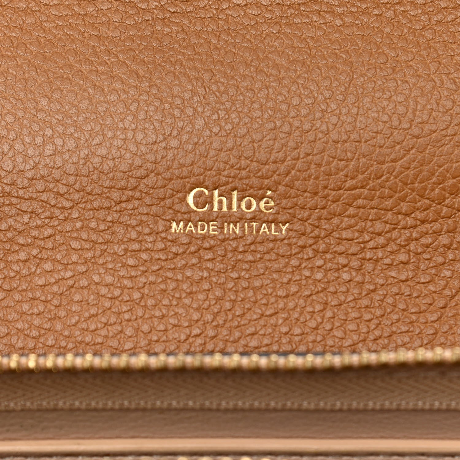 Chloe Calfskin Medium Clare Top Handle Bag Tan Black 6 of 15