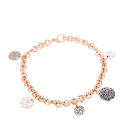 Pomellato 18K Rose Gold White Brown Black Diamond Sabbia Bracelet 1 of 4
