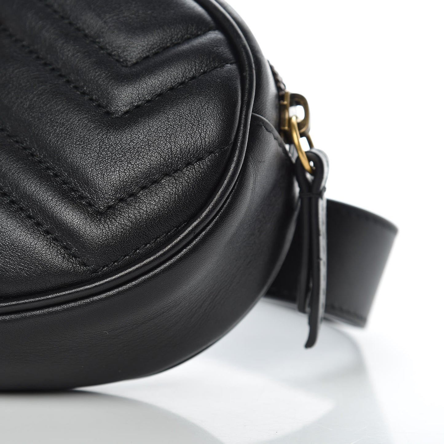 Calfskin Matelasse GG Marmont Belt Bag 95 38 Black