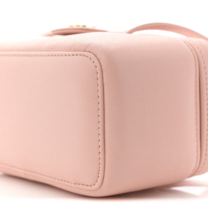 Chanel Shiny Caviar Preppy Coco Long Vanity With Strap Light Pink 10 of 11