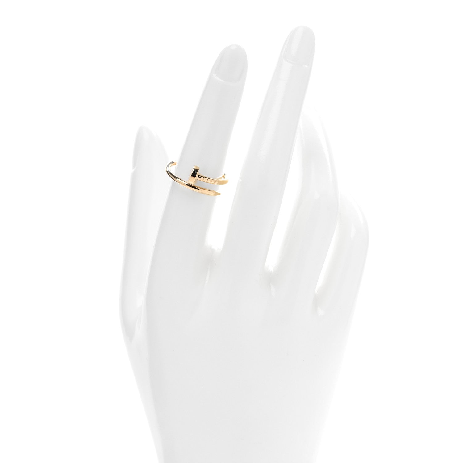Cartier 18K Yellow Gold Small Juste Un Clou Ring 55 7.25 2 of 5