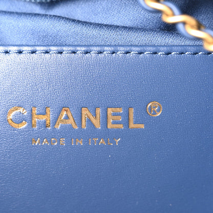 Chanel Washed Denim Quilted Small Chanel 25 Handbag Blue 6 of 11