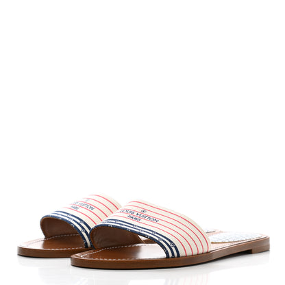 Louis Vuitton LV Escale Lock It Flat Mule 40 Blue 3 of 8