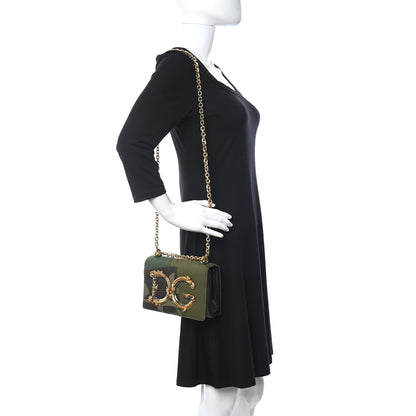 Dolce & Gabbana Cotton Camouflage Patchwork DG Girls Shoulder Bag Multicolor 2 of 10