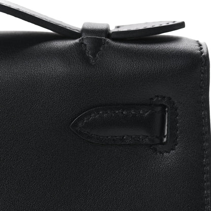 Hermes Swift Kelly Pochette Clutch Black 11 of 25