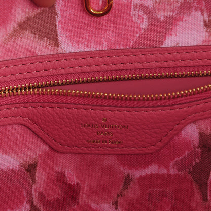 Louis Vuitton Monogram Articles de Voyage Ikat Neverfull MM Rose Velours 6 of 7