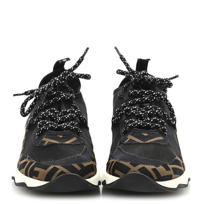 Fendi Technical Mesh Lycra FFreedom Patchwork Sneakers 38.5 Black Tobacco 3 of 9