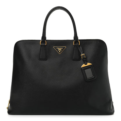 Prada Saffiano Lux Large Promenade Tote Black 1 of 11