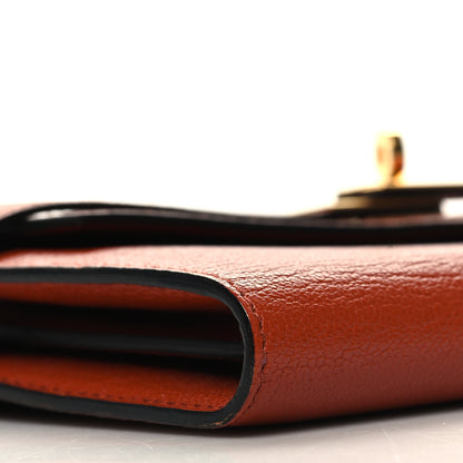 Hermes Chevre Mysore Kelly Longue Wallet Cuivre 9 of 11