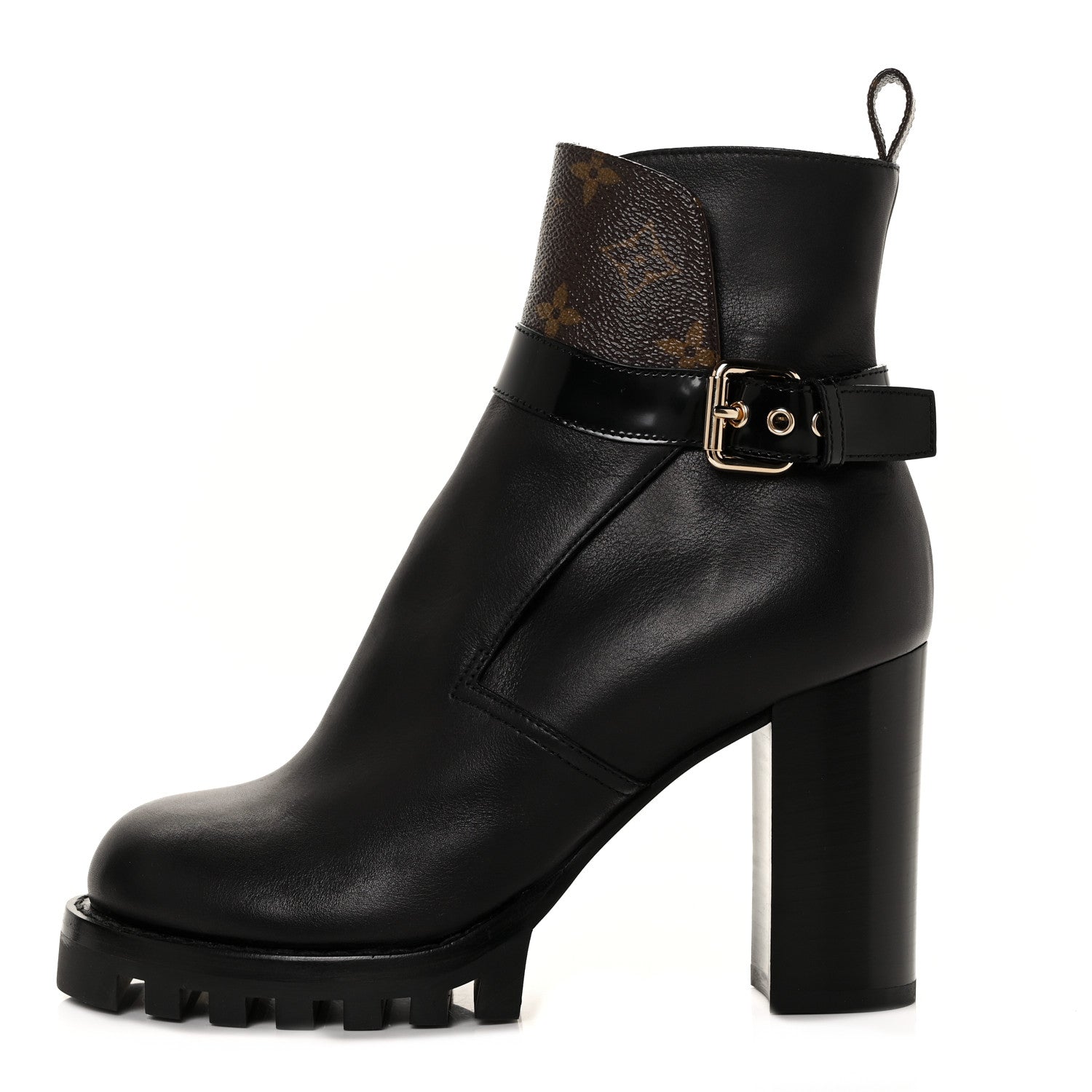 Louis Vuitton Calfskin Monogram Star Trail Ankle Boots 39 Black 1 of 6