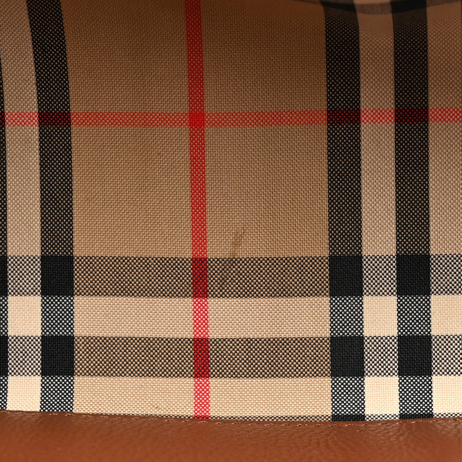 Burberry Calfskin Vintage Check Note Crossbody Bag Tan 11 of 15