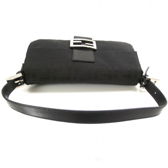 Fendi Nylon Zucca Baguette Black 6 of 12