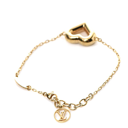 Louis Vuitton Metal LV And Me Heart Bracelet Gold 3 of 5