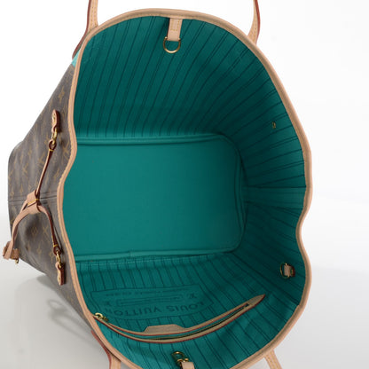 Louis Vuitton Monogram V Neverfull MM Turquoise 7 of 11