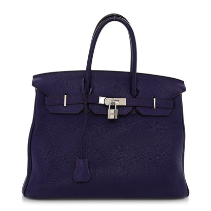 Hermes Togo BIRKIN 35 Iris 1 of 13