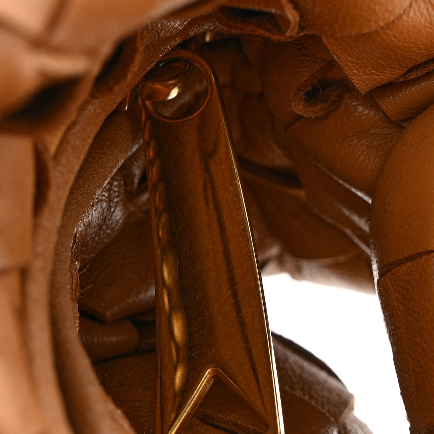 Bottega Veneta Nappa Intrecciato Teen Jodie Hobo Caramel 11 of 14