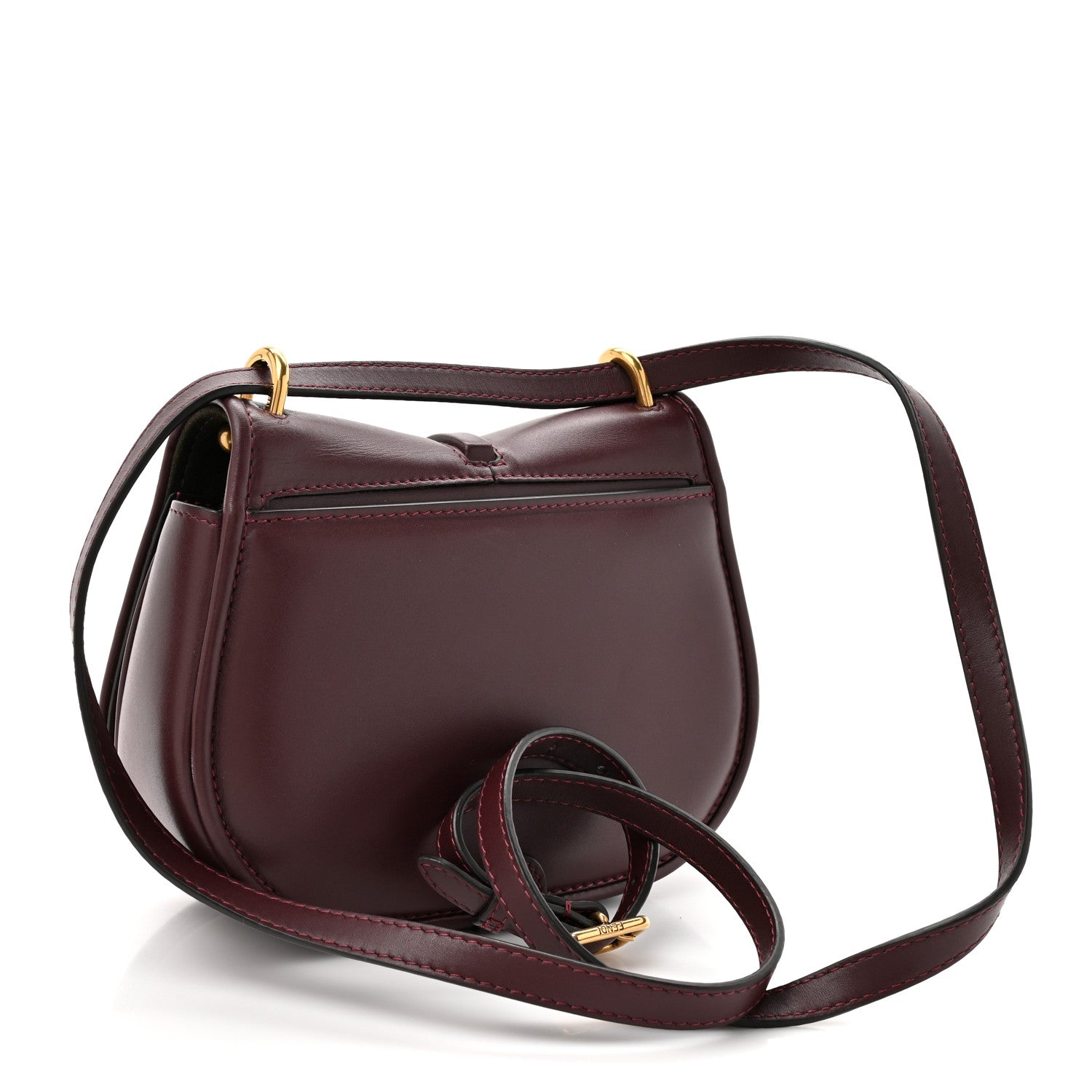 Fendi Vitello Brenta Cher Small Fendi C'mon Bordeaux 3 of 11