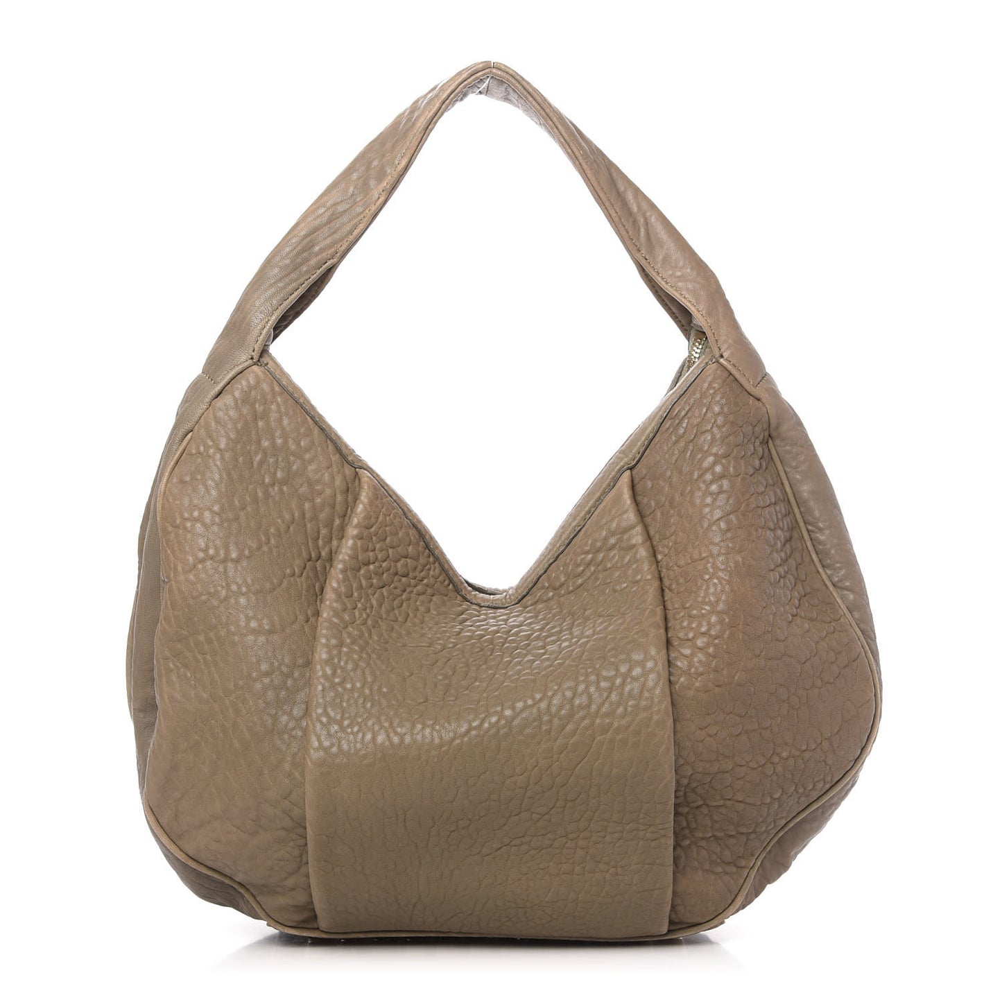 Pebbled Lambskin Morgan Hobo Latte Gold Hardware