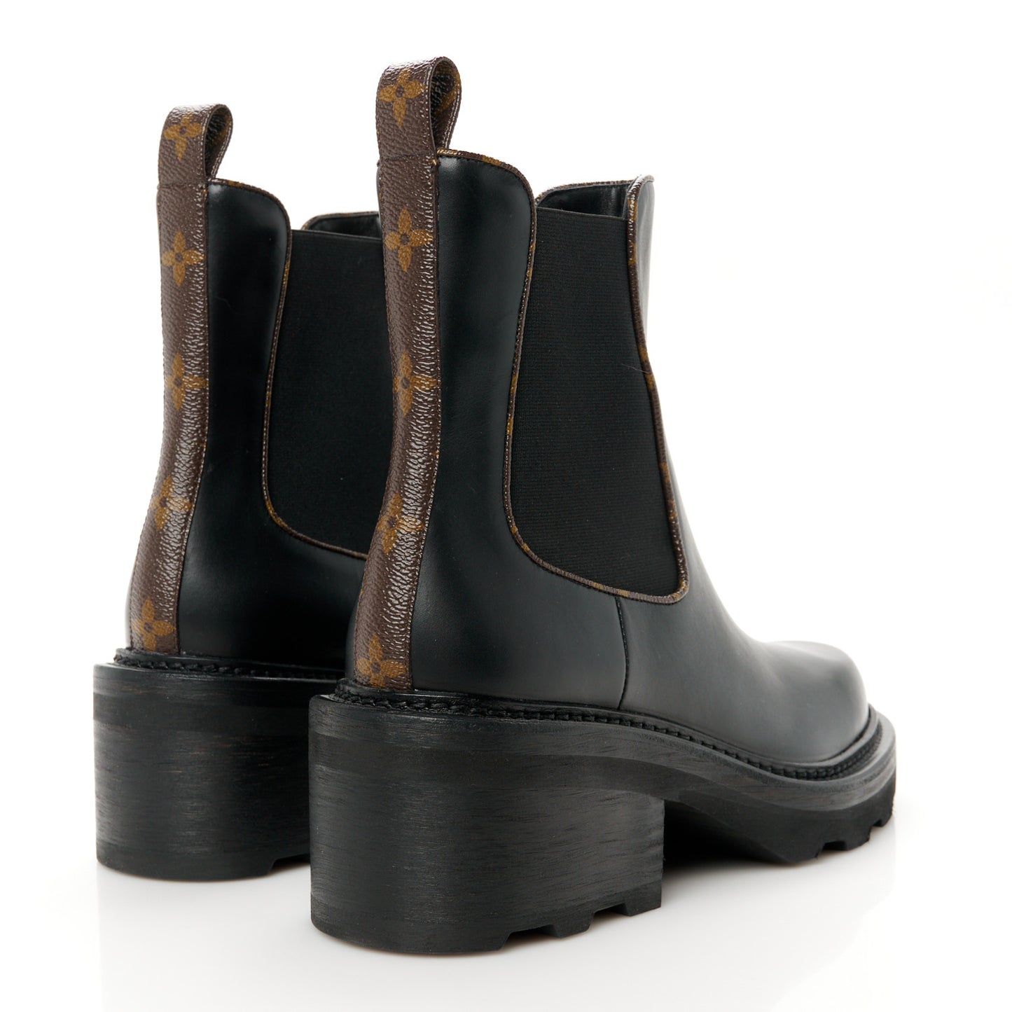 Calfskin Monogram Beaubourg Ankle Boots 40 Black