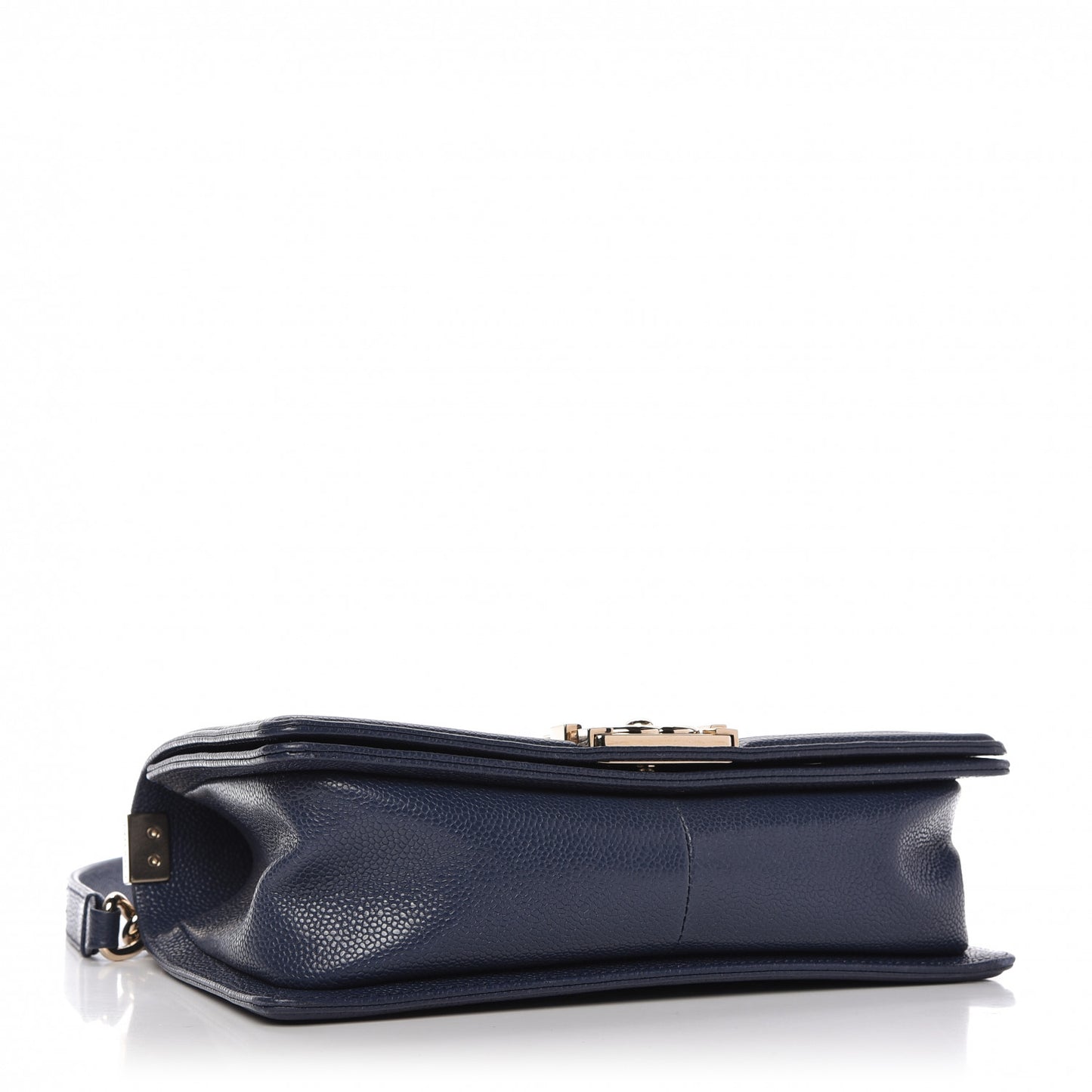 Caviar Quilted Medium Boy Flap Blue