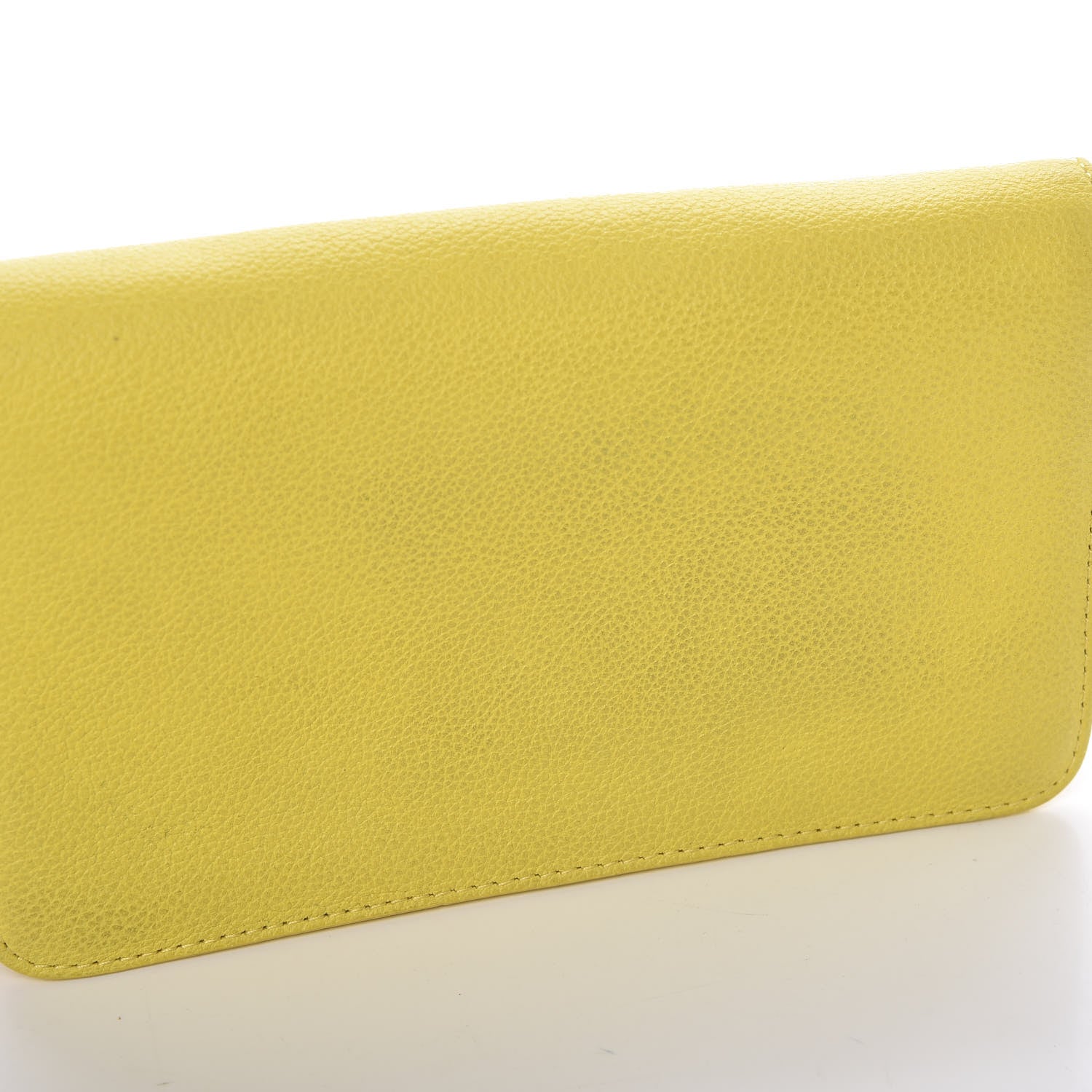 MCM Calfskin Chain Wallet Yellow 12 of 20