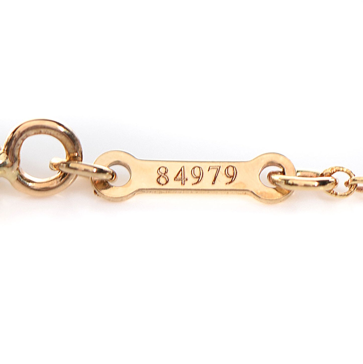 18K Yellow Gold 3 Station Diamonds by the Yard Necklace