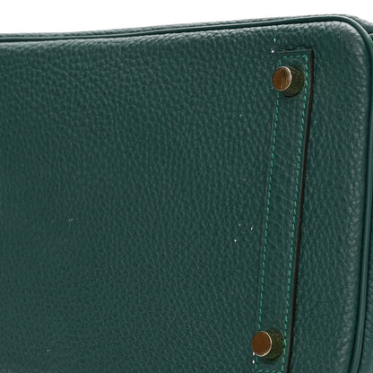Hermes Togo Birkin 30 Malachite 11 of 13