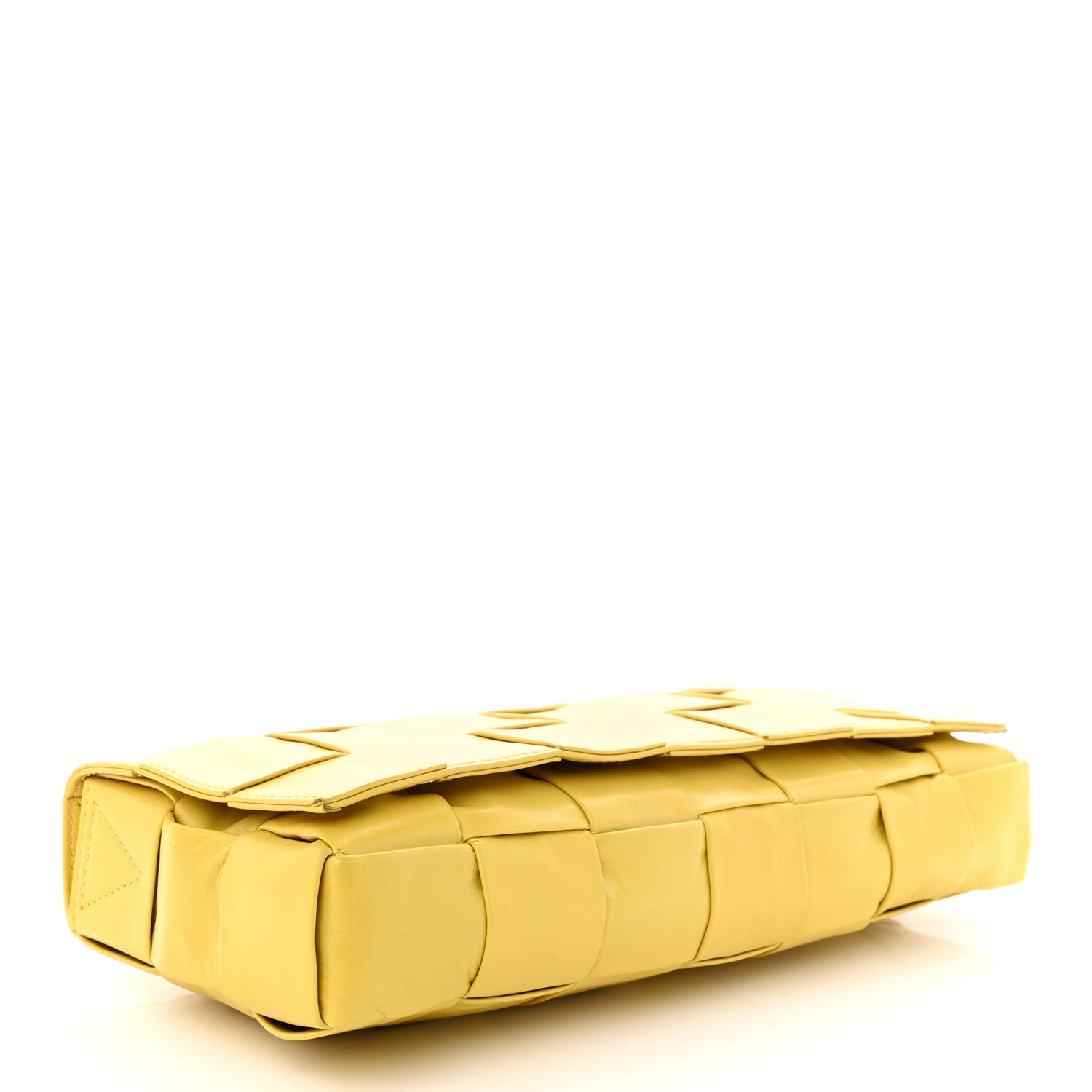 Bottega Veneta Paper Calfskin Intrecciato Stretch Cassette Buttercup 5 of 11