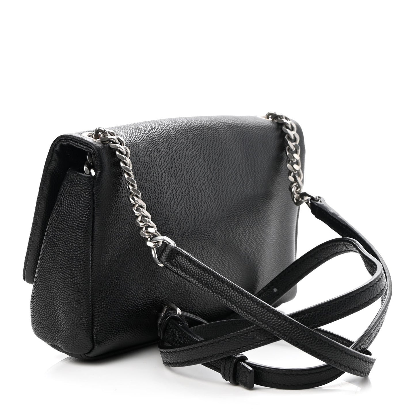 Grain De Poudre Monogram Toy West Hollywood Fold-Over Bag Black