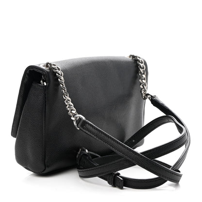 Saint Laurent Grain De Poudre Monogram Toy West Hollywood Fold-Over Bag Black 2 of 9