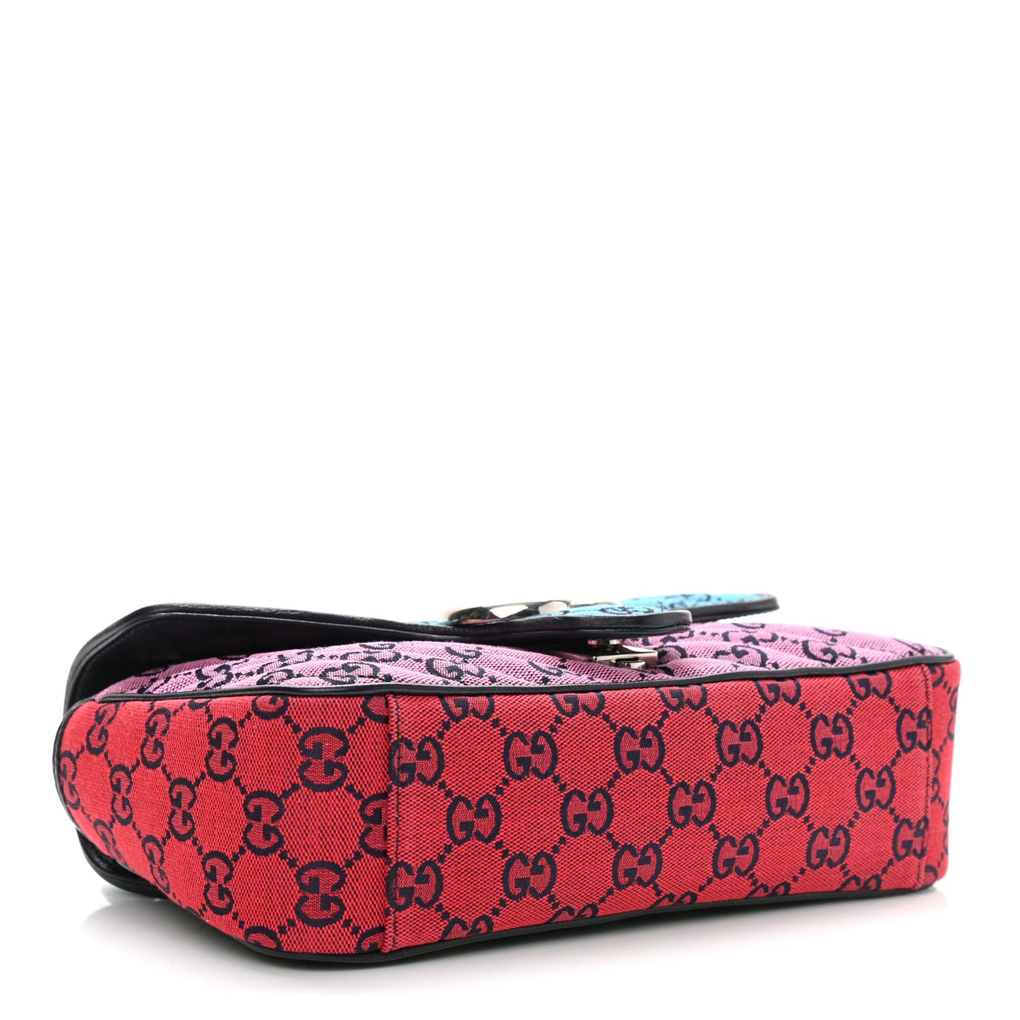 Monogram Multicolor Matelasse Diagonal Small GG Marmont Shoulder Bag Light Blue Pink Blue Green Red